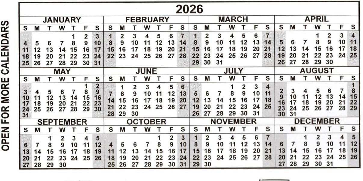 Checkbook Register Large Print Financial Log Low Vision with 2026 2027 2028 Calendar (Set of 25)