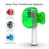 Vista 9 de Mspan Tapa de la cabeza del cepillo de dientes: protector de cepillo de dientes, lindo clip de plástico compatible con cepillo de dientes estándar