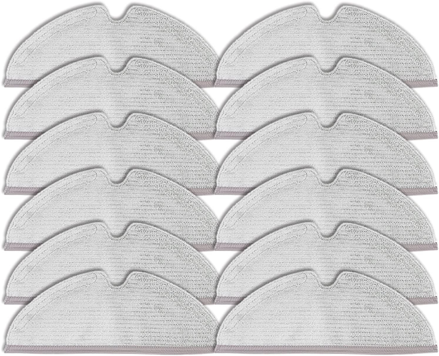 Cleaner Robot Mop Cloths Rags Fit For XiaoMi Roborock S5 Max S6 Pure S6 MaxV S5 S51 S50 S55 Xiaowa E25 E35 (Color : 12Pcs)