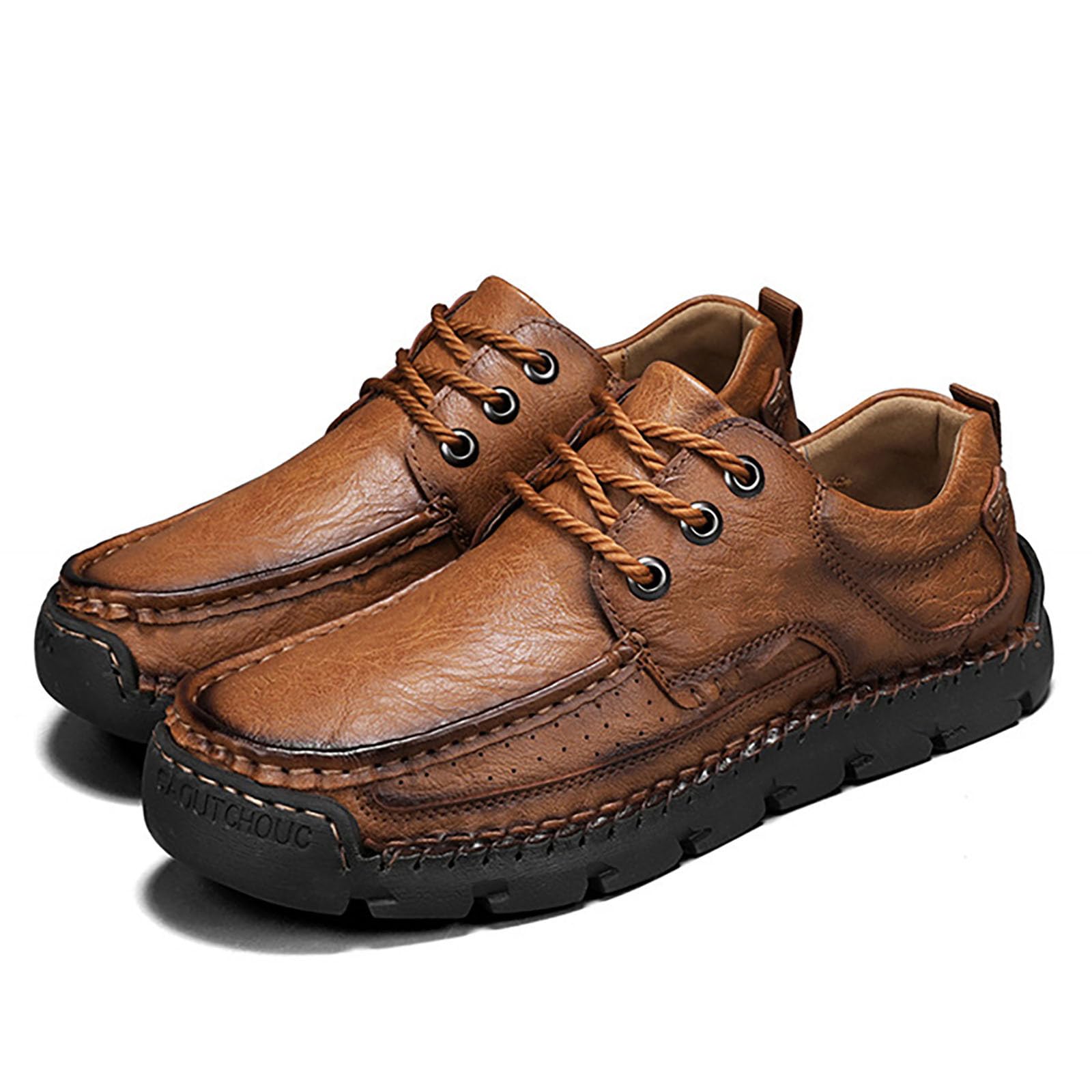 Zapatos planos casuales de piel sintética para hombre, mocasines clásicos