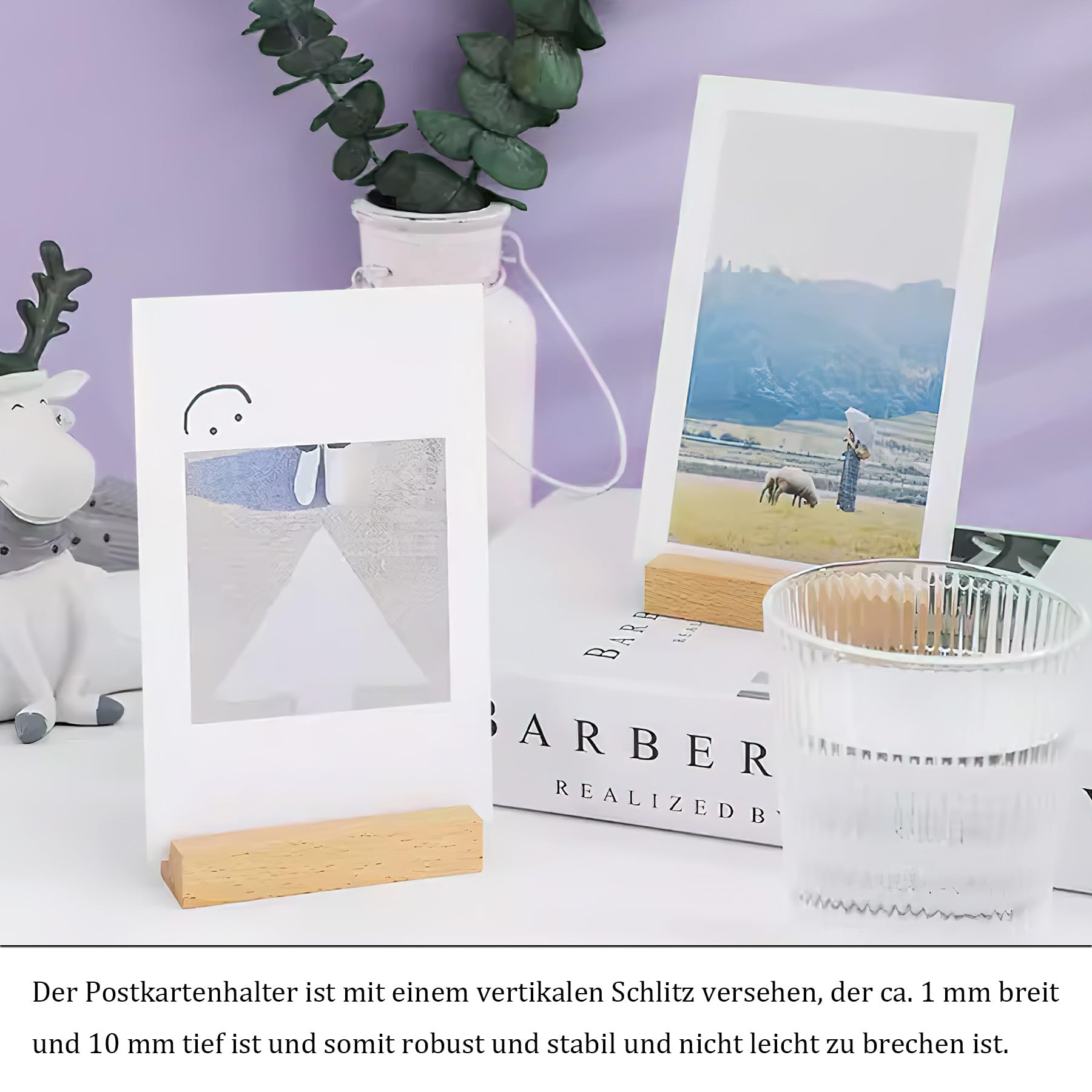 Porte-cartes Bois DRADERCH - Lot De 60 Pour Mariage, Banquet Ou Déco De Table