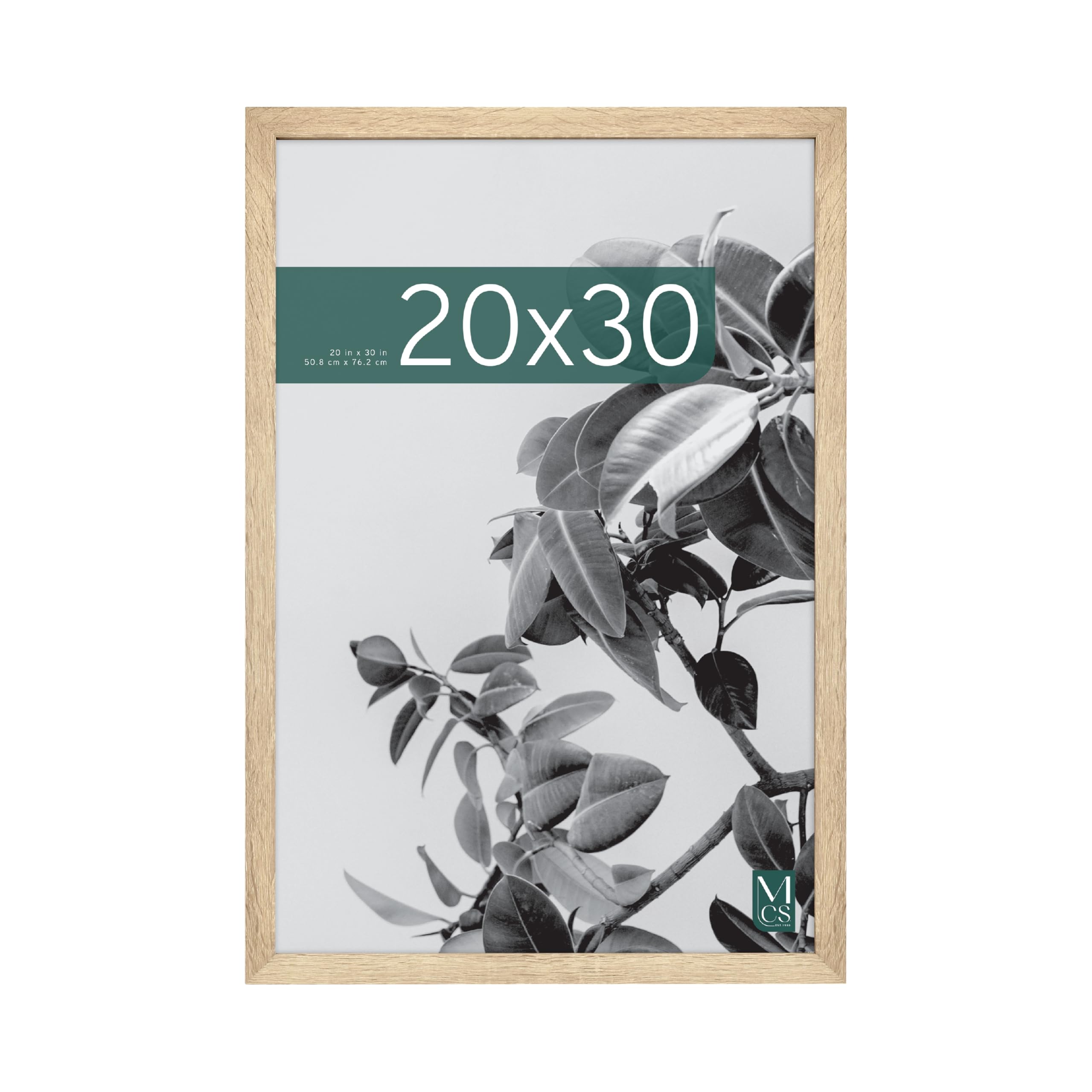 Studio Gallery 20x30 Poster Frame Natural Woodgrain Engineered Wood, Vertical & Horizontal Wall Hanging Large Picture Frame for Photos, Posters & Art Prints (1-Pack)