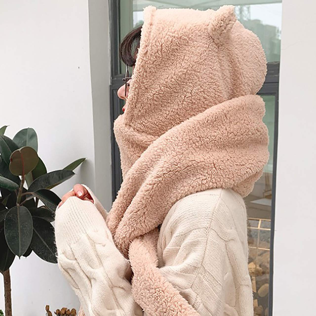 Amazon.co.jp: WHITE FANG(ホワイトファング) マフラー フード付き