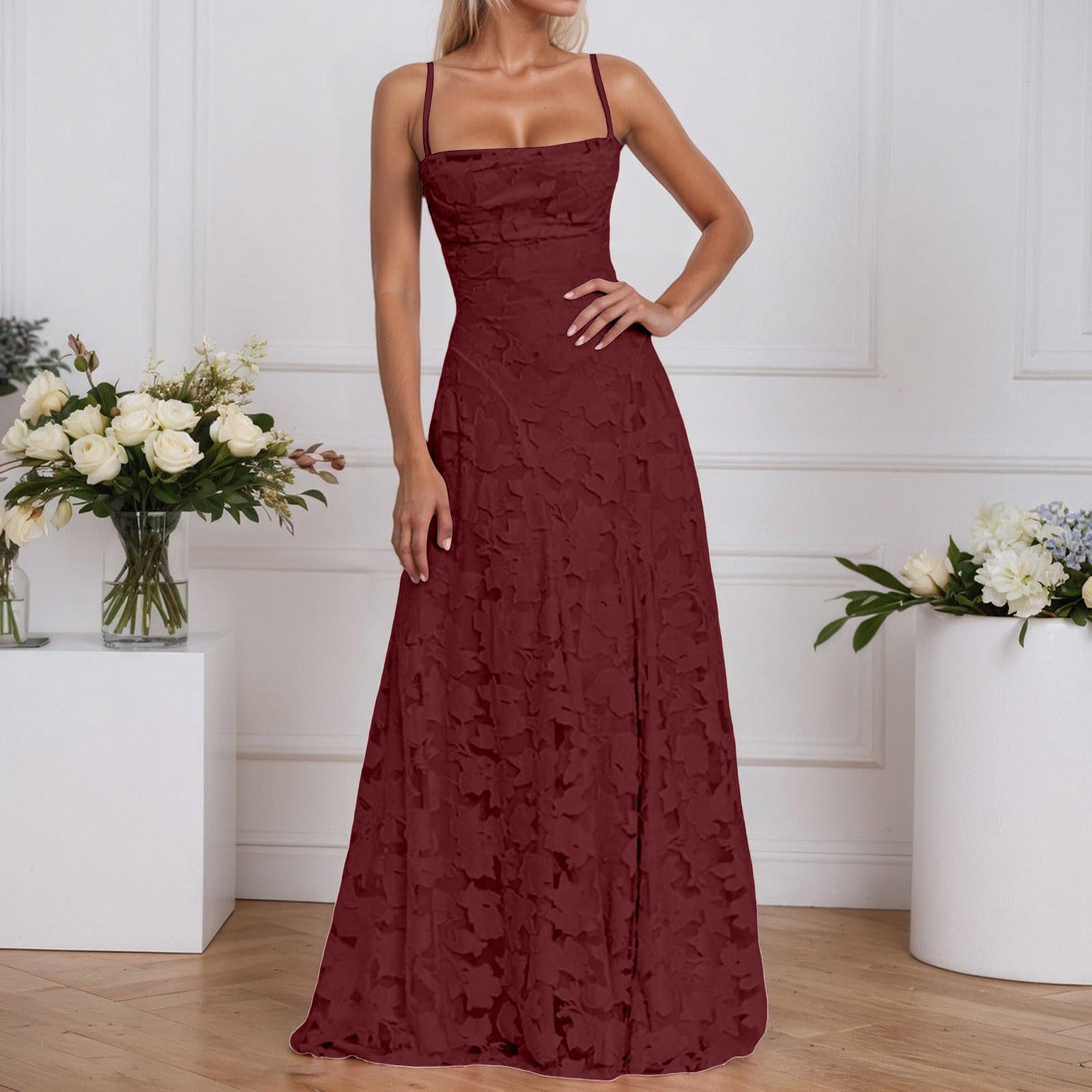 Vestido Ajustado Elegante con Tirantes Finos, Informal, sin Mangas, para Fiesta, Club y Salida Nocturna.