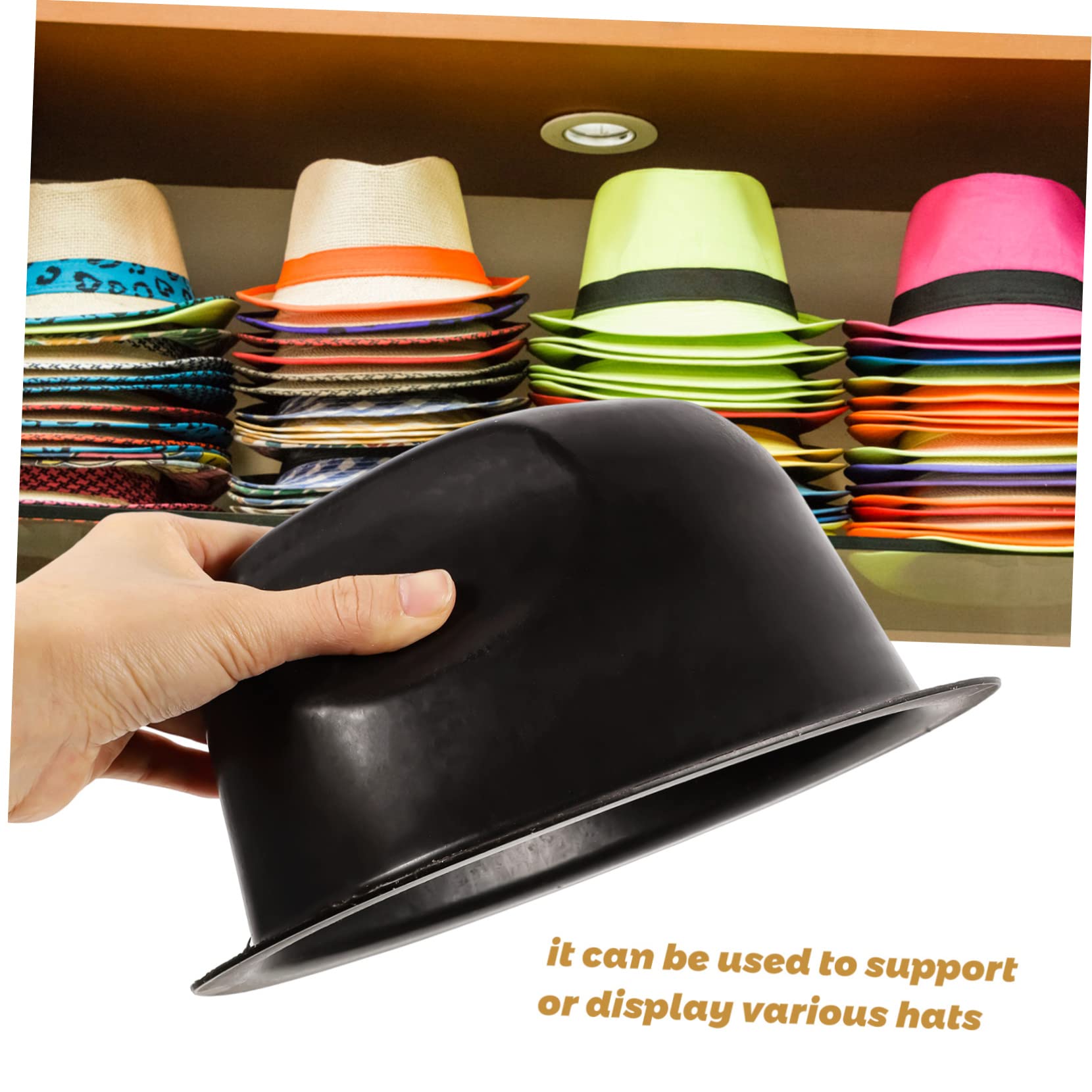 OUNONA 10 Piezas Sostenedor Del Sombrero Estante De Almacenamiento De Sombreros De Tienda Organizador De Sombreros De Vaquero De Polivinilo Escritorio Perchero 57c