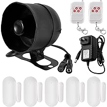 KERUI WiFi Home Security Alarm System 8-Piece kit Door Alarm System DIY Siren Door/Window Sensors Remotes Burglar Alarm for House Apartment Office,Compatible with Alexa Google Home