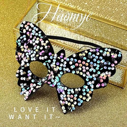 Miniatura 2 de Máscara de mariposa para mascarada, máscara de Mardi Gras, máscara de Halloween, media máscara, accesorio, fiesta de carnaval para mujeres y niñas