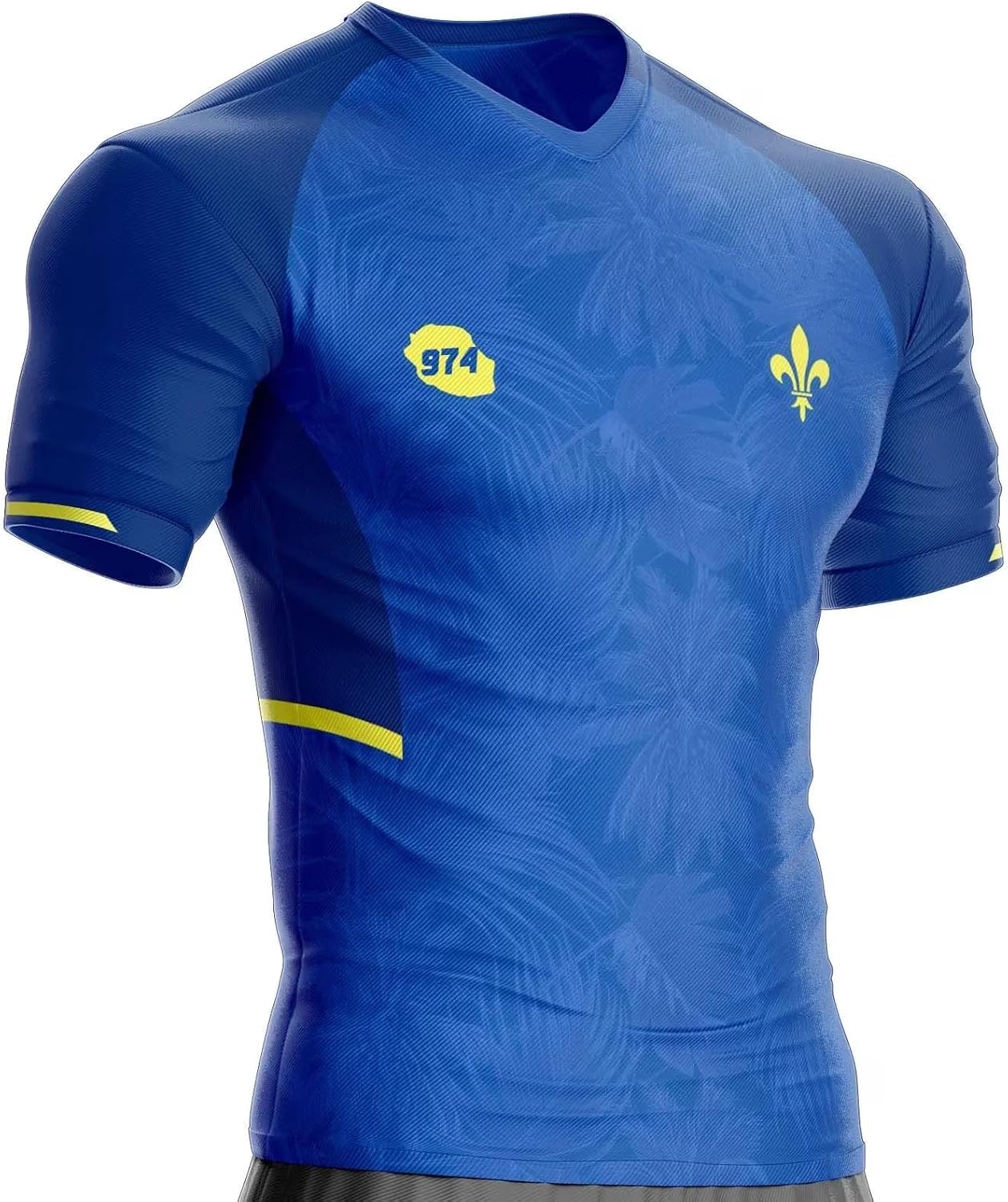 Reunion Island Football Jersey 974 Microfibre Breathable Gift Clothing Flag