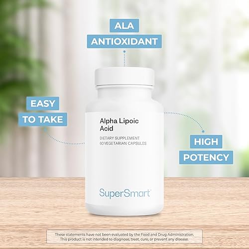 Miniatura 3 de Supersmart - Ácido alfa lipoico 500 mg por día - Antioxidante universal de alta potencia - Suplemento ALA | Sin OMG y sin gluten - 60 cápsulas