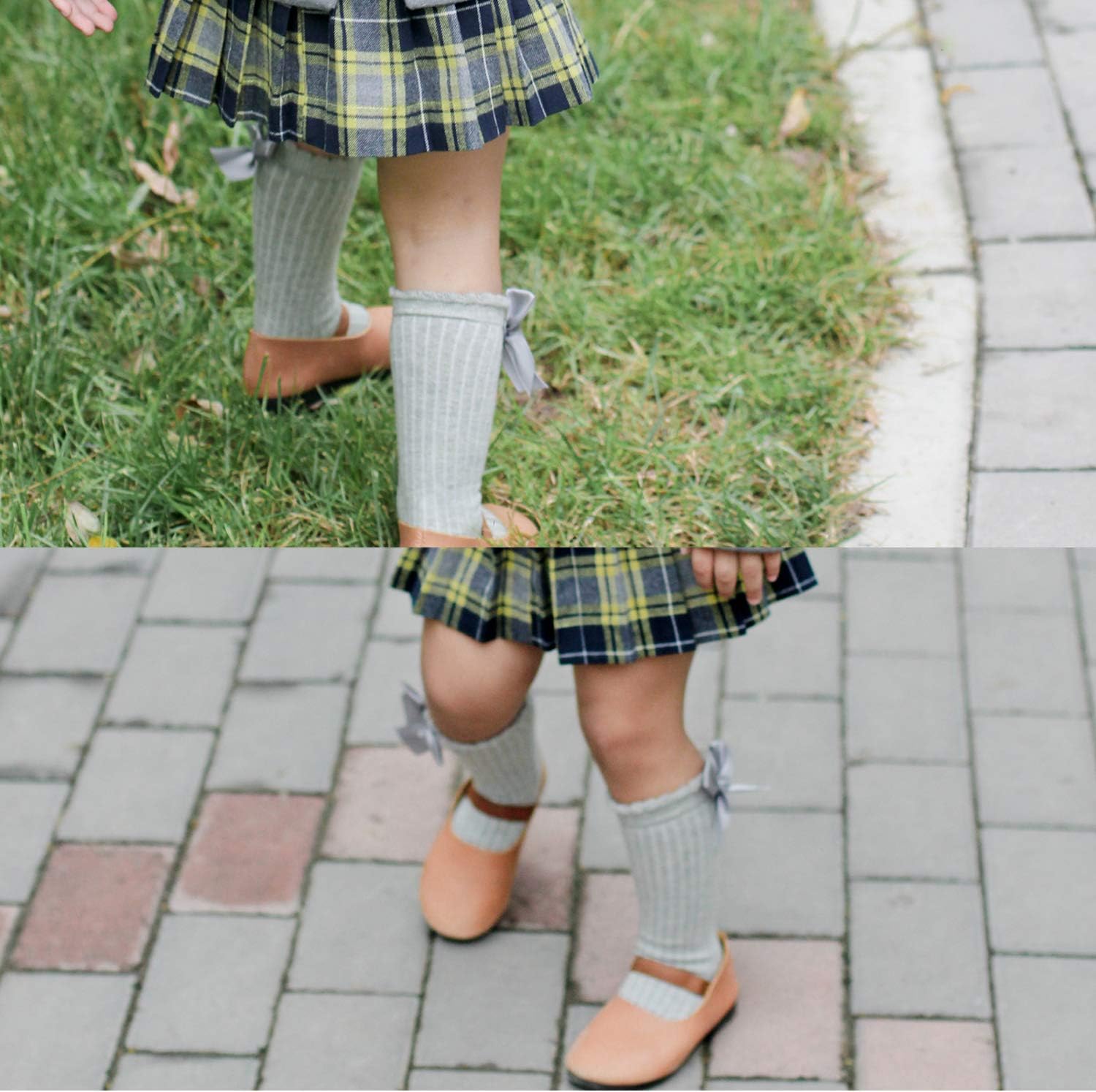 Baby Knee High Socks Kids Tube Long Boot Socks with Bow Cotton Knit Stocking Infant Toddler Dress Socks for Boy Girl - Image 6