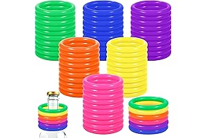 Aodaer's Spirited 60-Pack Carnival Adventure: Plastic Rings for Games, Parties, and Beyond