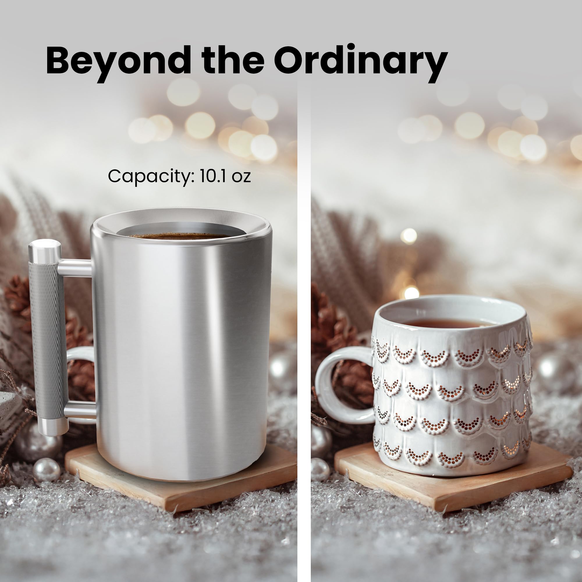 HEFTY CHEERS 18 LBS Weighted Mug, 10 oz Capacity, Funny Dumbbell Heavy Iced Coffee  Mug, Appropriate Adult Gift for Fitness Enthusiasts, Arm Strength Prank  Gift - Stainless Steel Cup (CUP-MUG8000): Buy Online