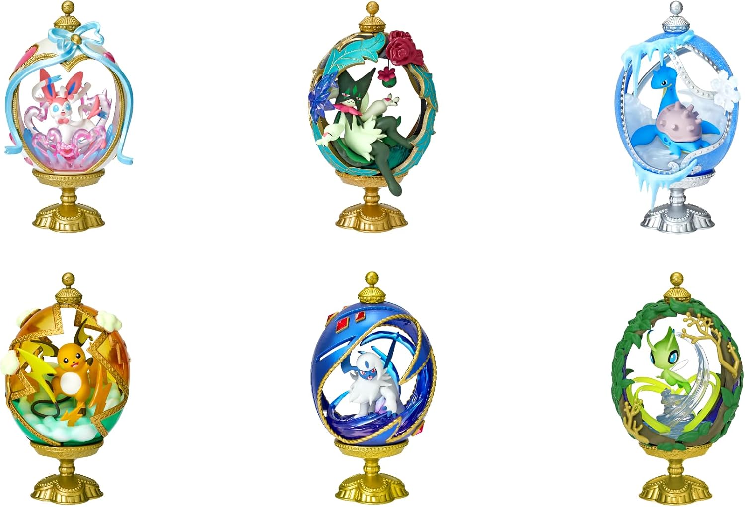 Rement Pokemon OVALTIQUE Collection 2 Luminous, 1 Box, H5.1 x W2.8 x D2.8 inches (130 x 70 x 70 mm), PVC