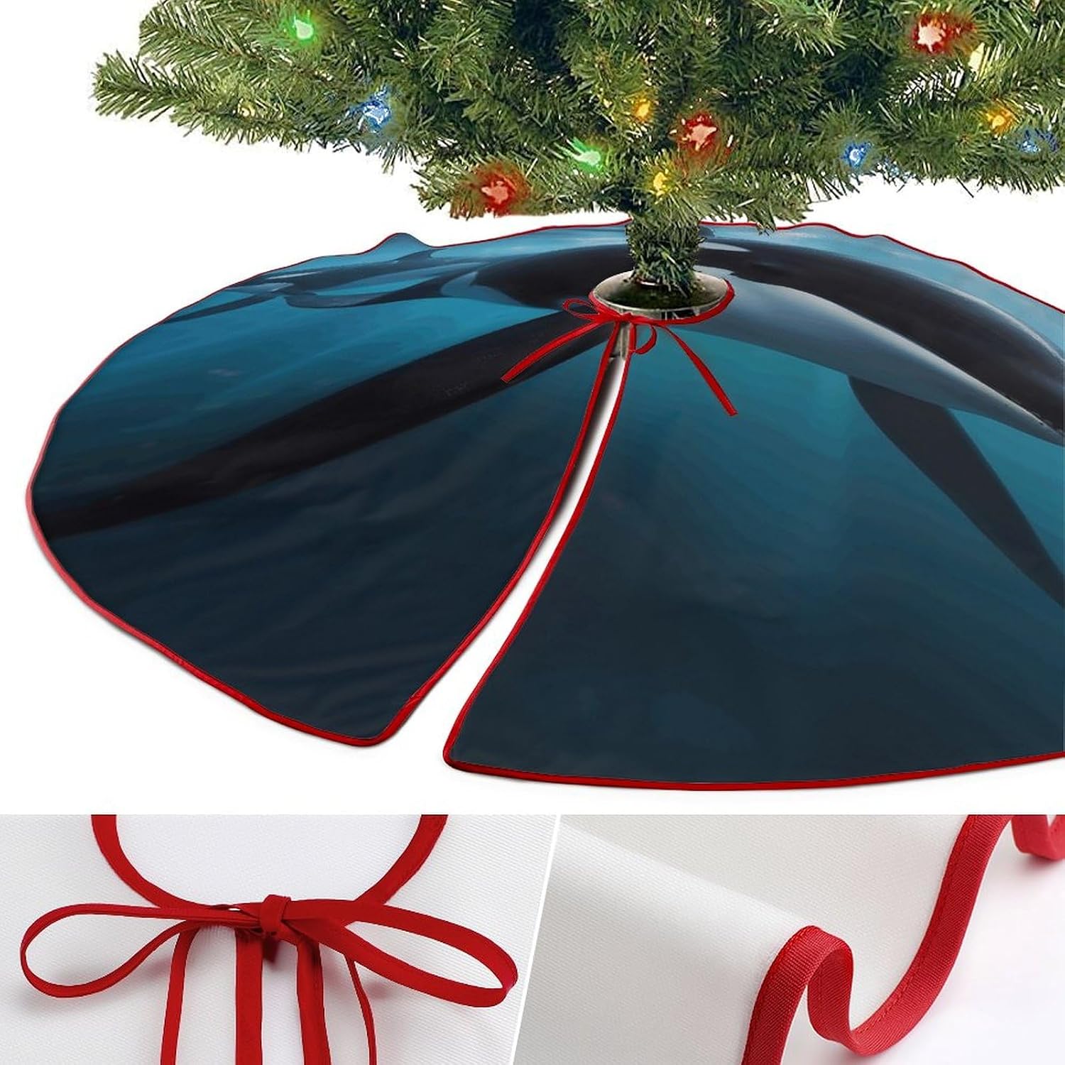 Christmas Tree SkirtKiller Whaleclassic Fashion Tree Skirt Painted Multifunctional Christmas Tree Skirt