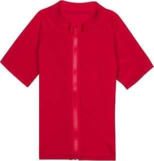 SwimZip UPF 50+ Short Sleeve Rash Guard for Boys' and Girls' - Baby, Toddler, Kids