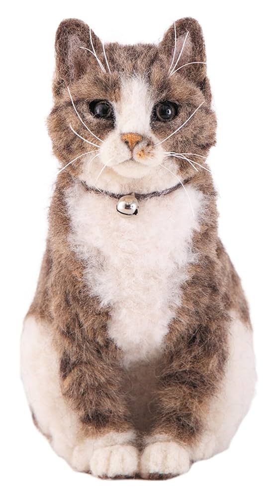 キジトラ♡羊毛フエルト♡リアルサイズ 楽天市場】本物そっくりなリアル猫 キジトラ 手作りキット