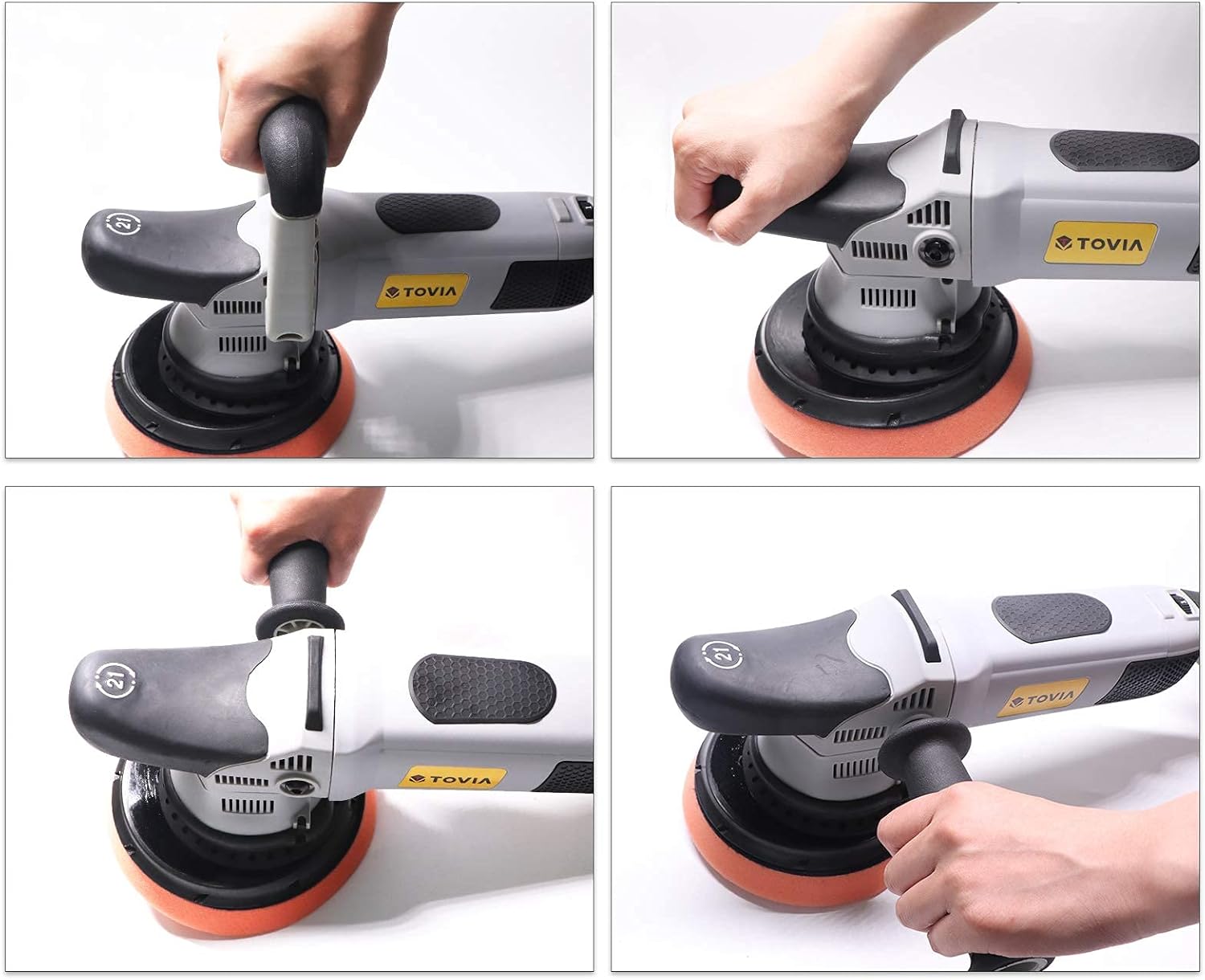 🛒 Crazy Deals T TOVIA Buffer Polisher, 6 Inch Variable Speed Dual Action Random Orbital Car Tiles Polishing Machine with 3 Foam Pads, Boat Detailing Kit for Polishing, Waxing, Buffing, Sanding One-Day Sale: Up to 40% Off T TOVIA Buffer Polisher, 6 Inch Variable Speed Dual Action Random Orbital Car Tiles Polishing Machine with 3 Foam Pads, Boat Detailing Kit for Polishing, Waxing, Buffing, Sanding