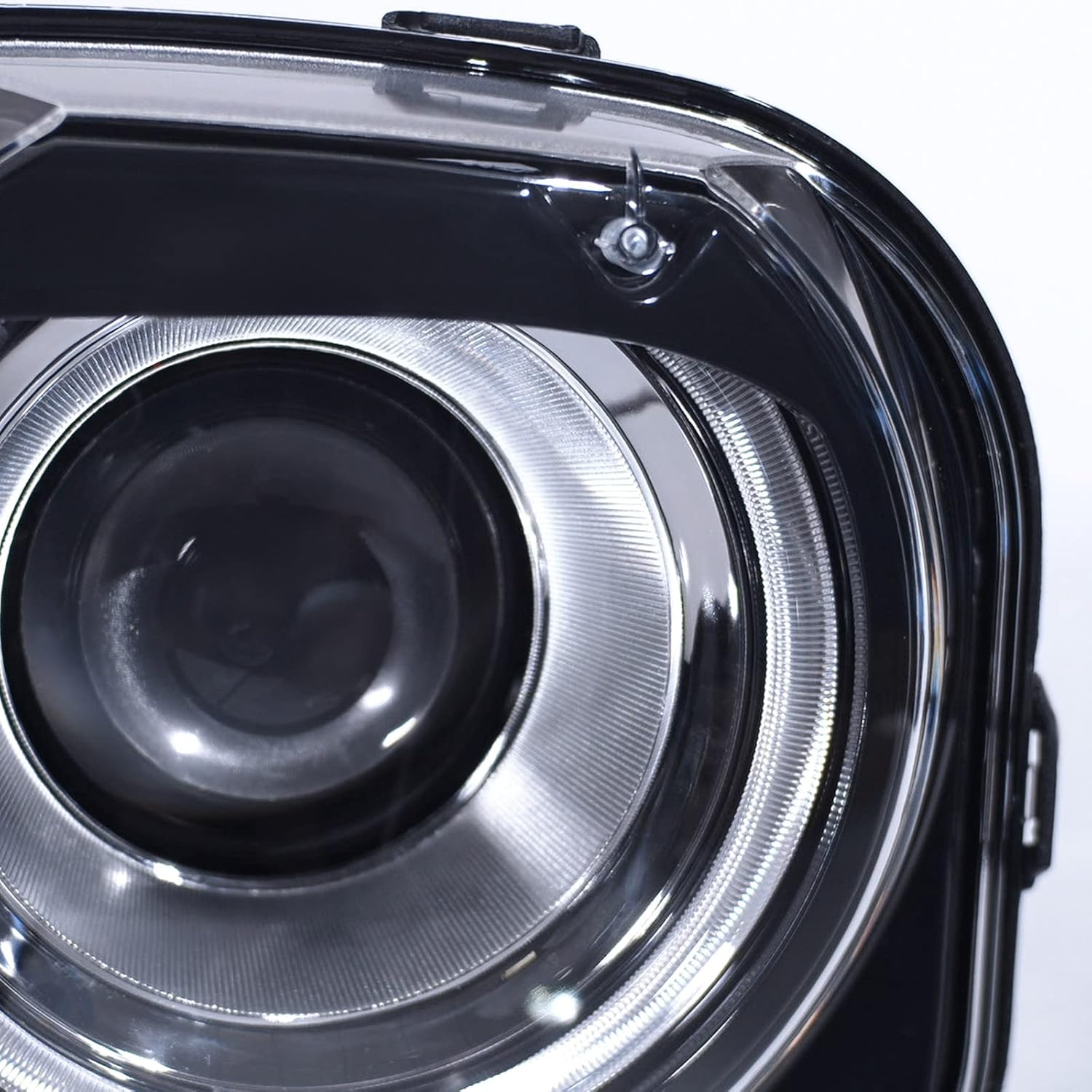 Headlight Assembly Compatible with Dodge Challenger (Halogen Model) 2015 2016 2017 2018 2019 2020 2021 Headlamp with Black Housing Replacement Left Driver Side (LH) 68174065AG CH2502267