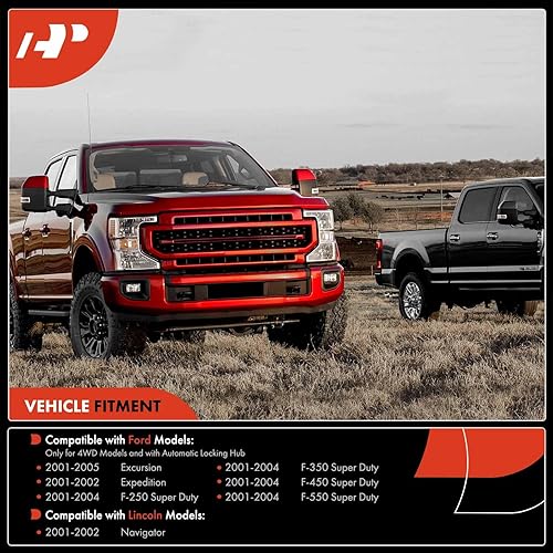 Miniatura 2 de A-Premium Actuador de cubo de bloqueo manual 4WD compatible con Ford F-250 Super DutyF-350 Super Duty 2001-2004, Expedition, Excursion y Lincoln