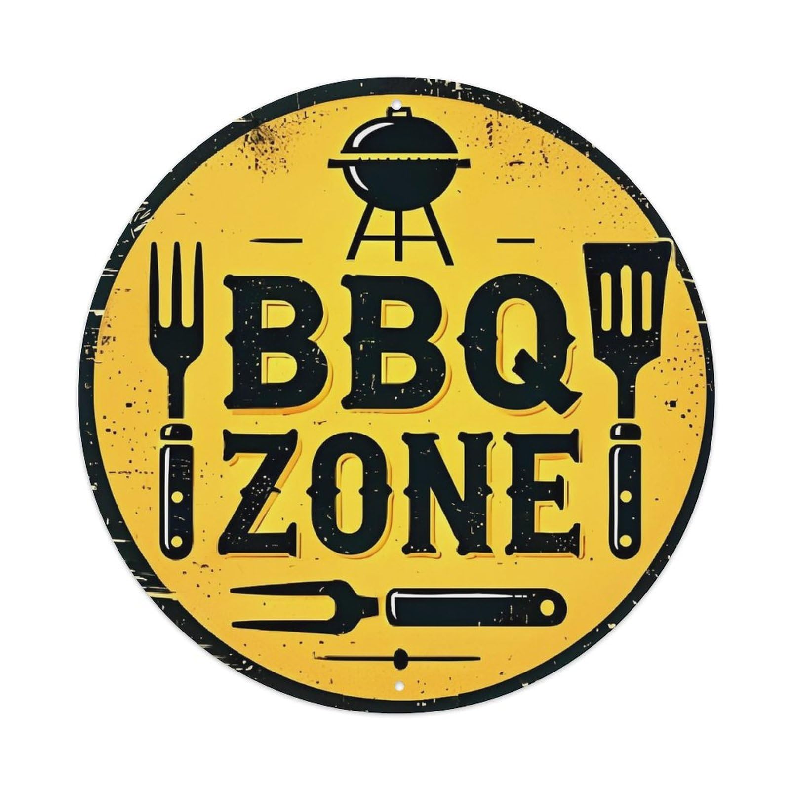 Bbq Zone Grill Tools Sign Metal Tin Sign Plaque