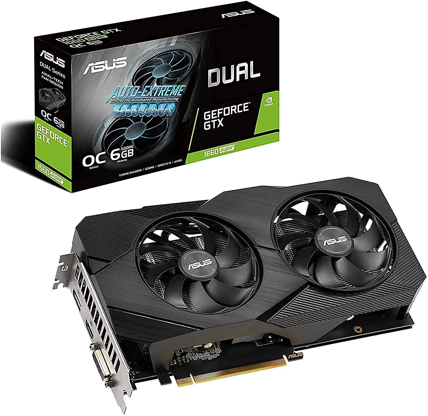 ASUS Dual GeForce® GTX 1660 SUPER™ 6GB GDDR6 EVO (DUAL-GTX1660S-6G 