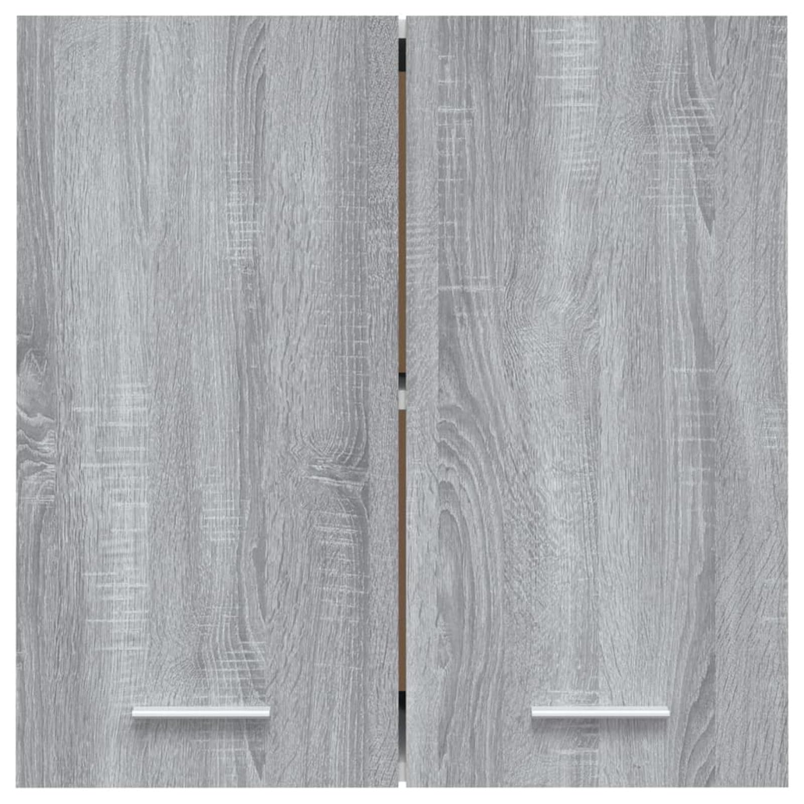 Homgoday Szafka wisząca szara Sonoma Engineered Wood, naścienna szafka kuchenna, szafka ekspozycyjna, szafka do kuchni, salonu i biura meble wewnętrzne