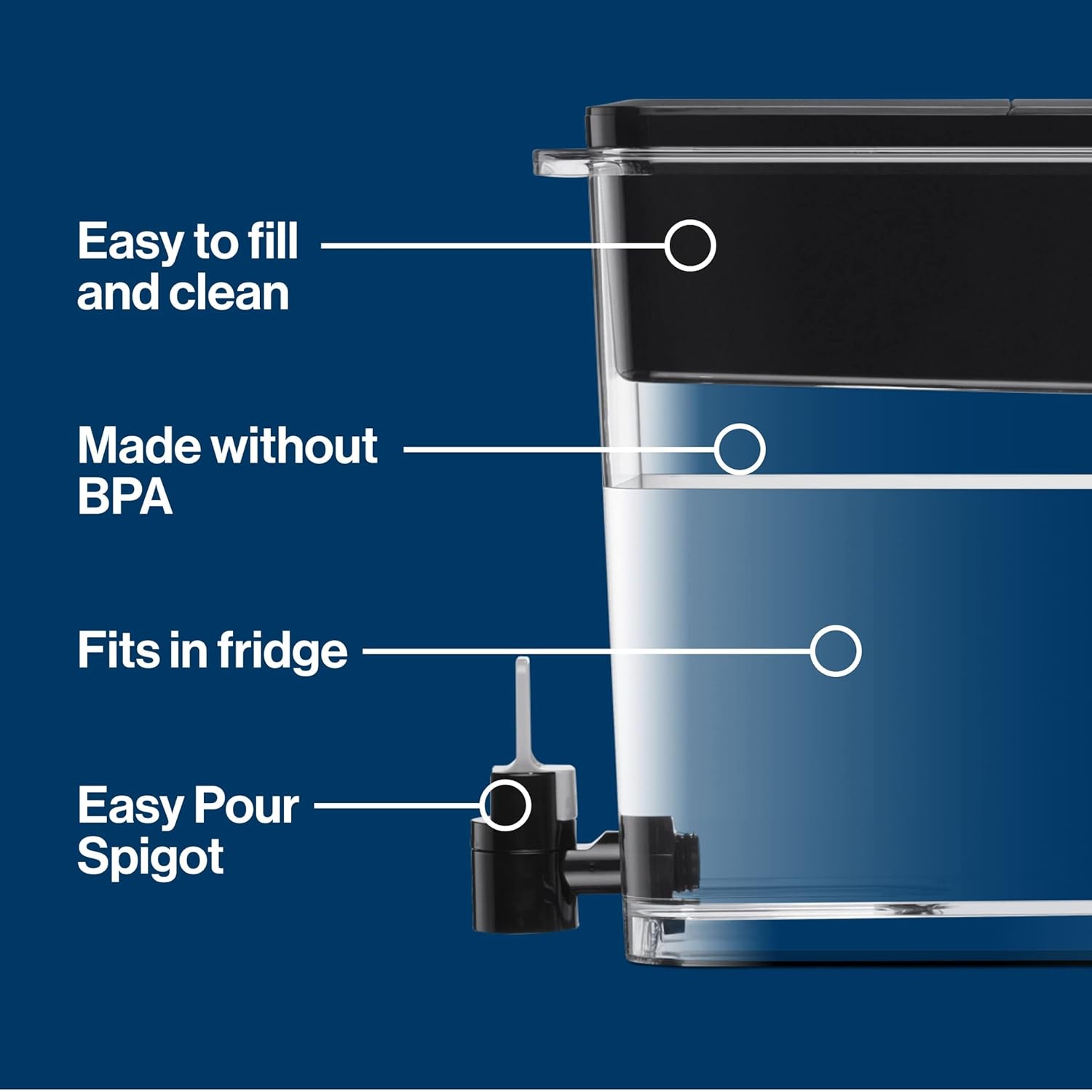 Buy Brita XL Water Filter Dispenser for Tap and Drinking Water with 1