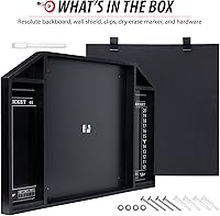 Vista 3 de Viper by GLD Products Resolute - Tablero de dardos, negro