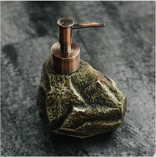 Soap Dispenser Soap Dispenser Bottles Creative Ceramic Retro Stone Shampoo Soap Liquid Shower Gel Dispenser Soap Dispenser Lotion Bottle (Color