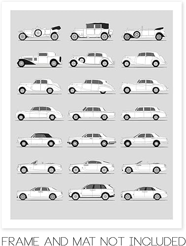 Miniatura 17 de Handmade Poster compatible with Chevy Print Wall Art Handmade Decor of the Best of Chevy Generations History Evolution 8x10" (Unframed) Satin Print