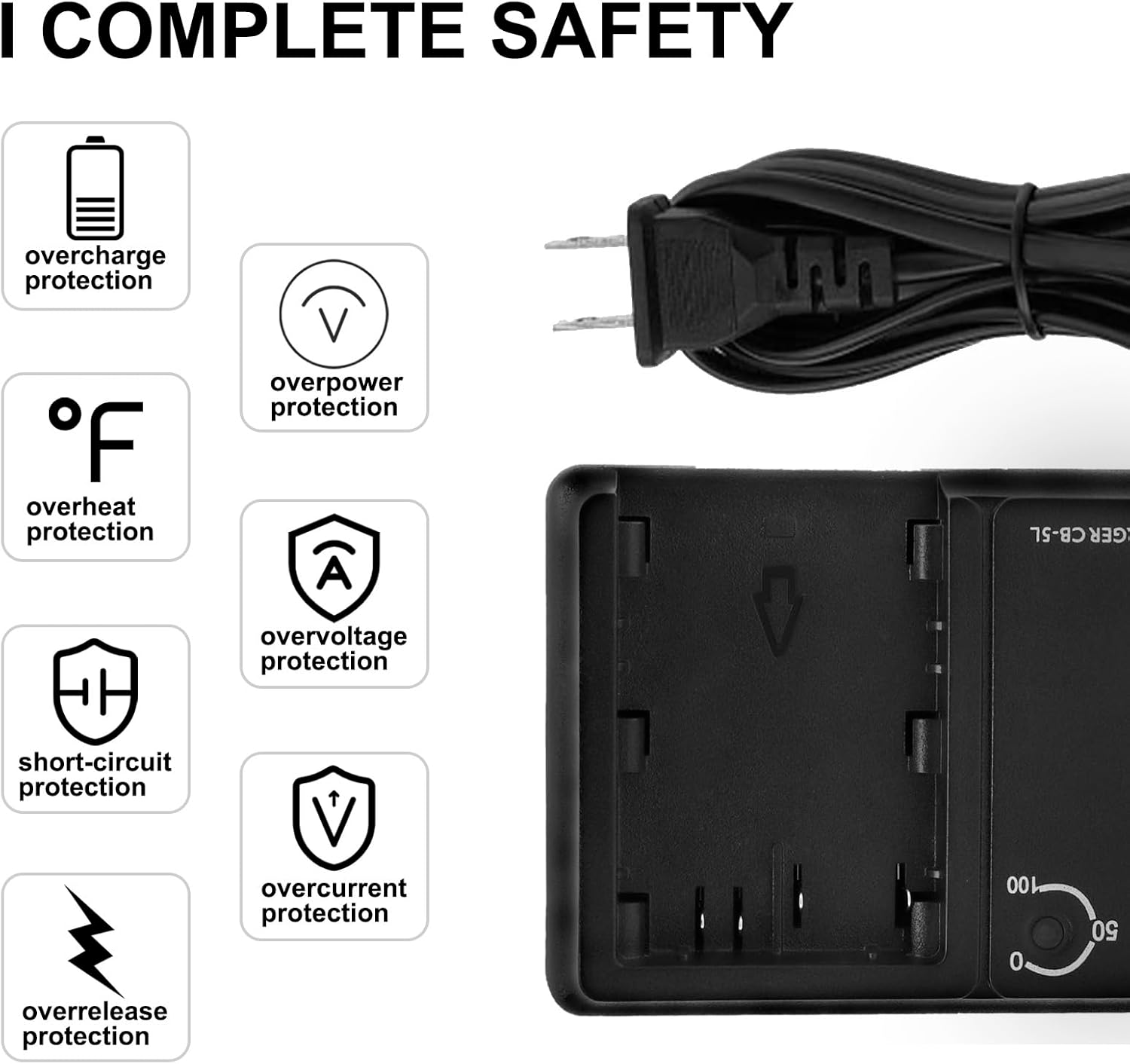 BP-511 BP-511a CB-5L Battery Charger for Canon BP-512 BP-514 BP-522 BP-535 Battery Compatible with Canon EOS 5D 50D 40D 30D 20Da 20D 10D 300D D30 D60 PowerShot G6 G5 G3 G2 G1 Pro 1 Pro 90 Camera