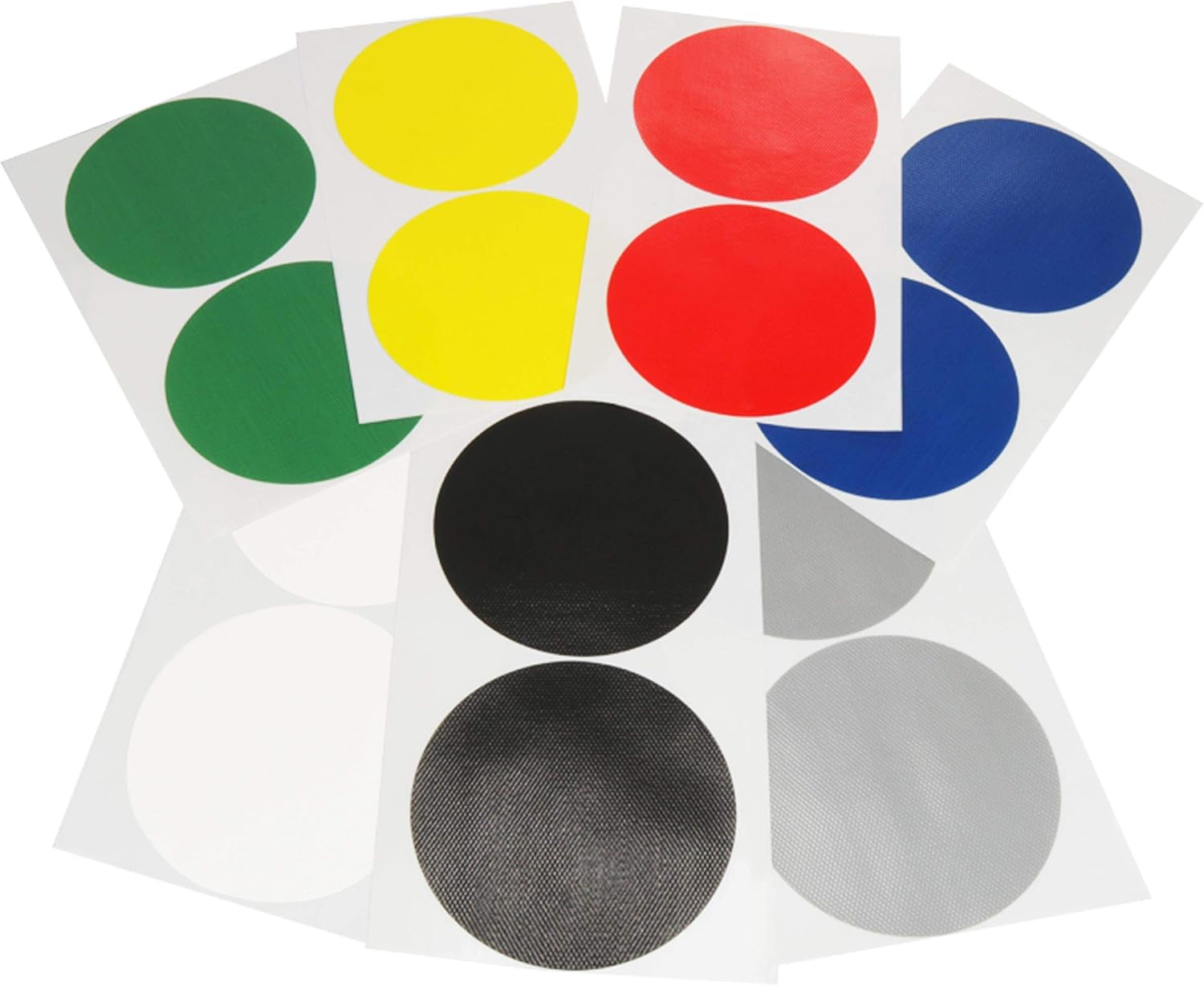 KLEBESHOP24 Colourful adhesive Webbing, Diameter 100 mm Various Colours, Alle Farben, Pack of 10