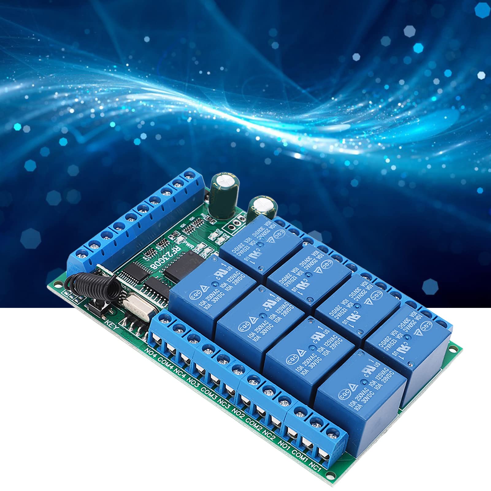 Modulo controllo remoto 8 canali, scheda commutazione wireless codice fisso (5V)