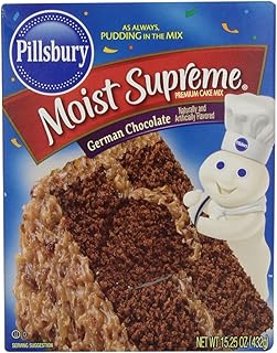 Pillsbury Cake Mix Moist Supreme German Chocolate, 15.25 oz