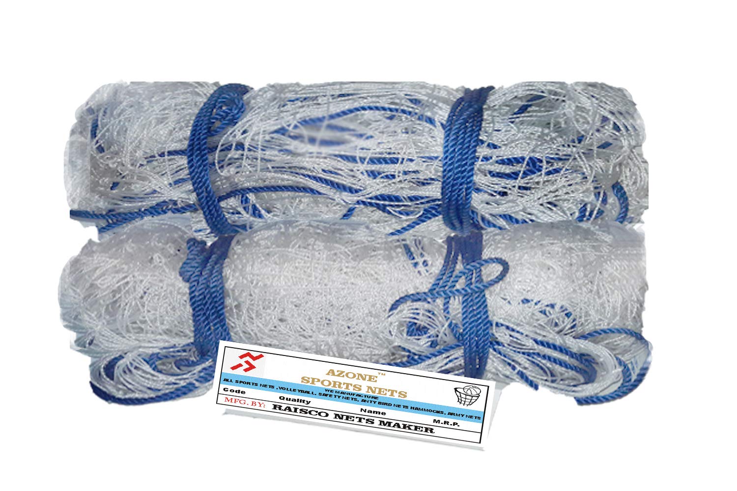 Azone Tournament Quality Football Goal Net (Pair), Multi-Colour