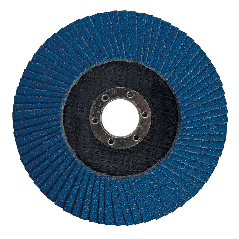 Silverline Grain 282588 40 Grit Zirconium Flap Disc, 125 Mm