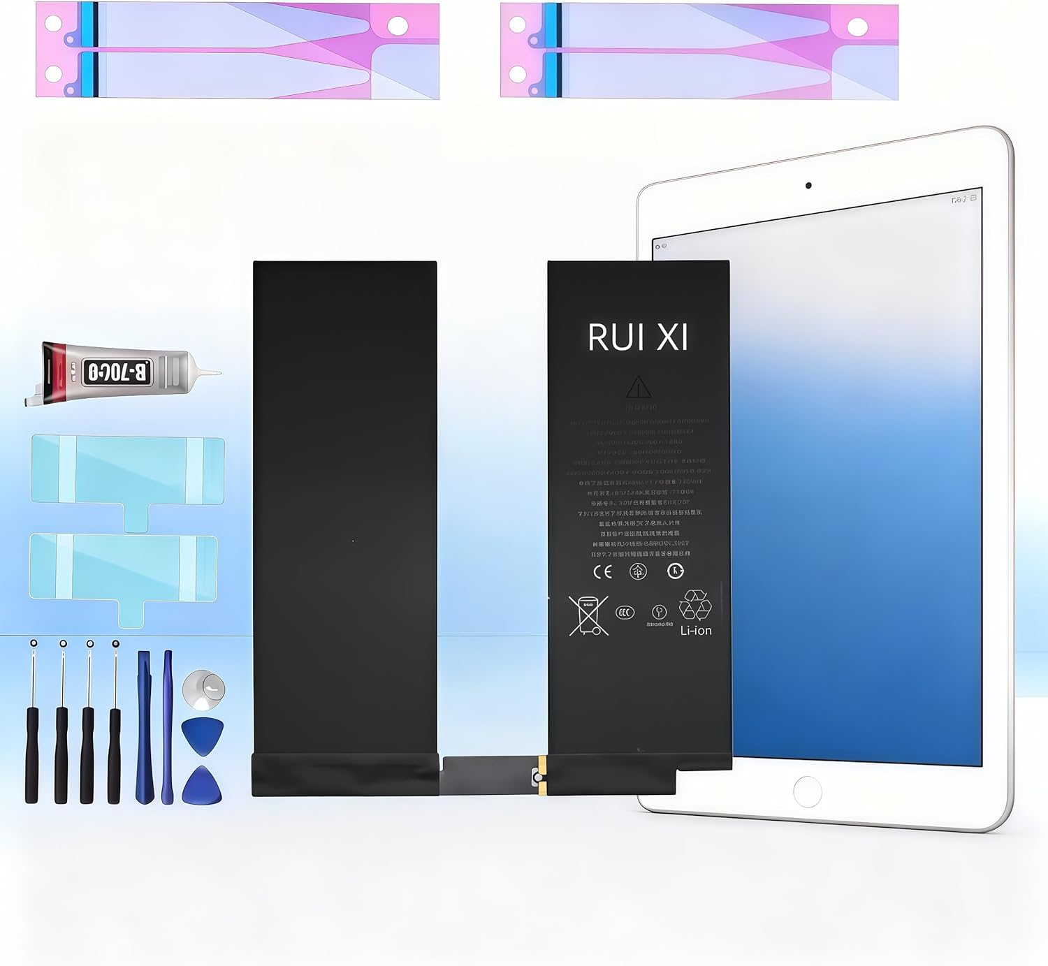 RUIXI Battery compatible for iPad Pro 9.7/Pro 10.5 1st/Pro 10.5 2nd/Pro 10.5 3rd + Free Tools (For iPad Pro 10.5 2nd)