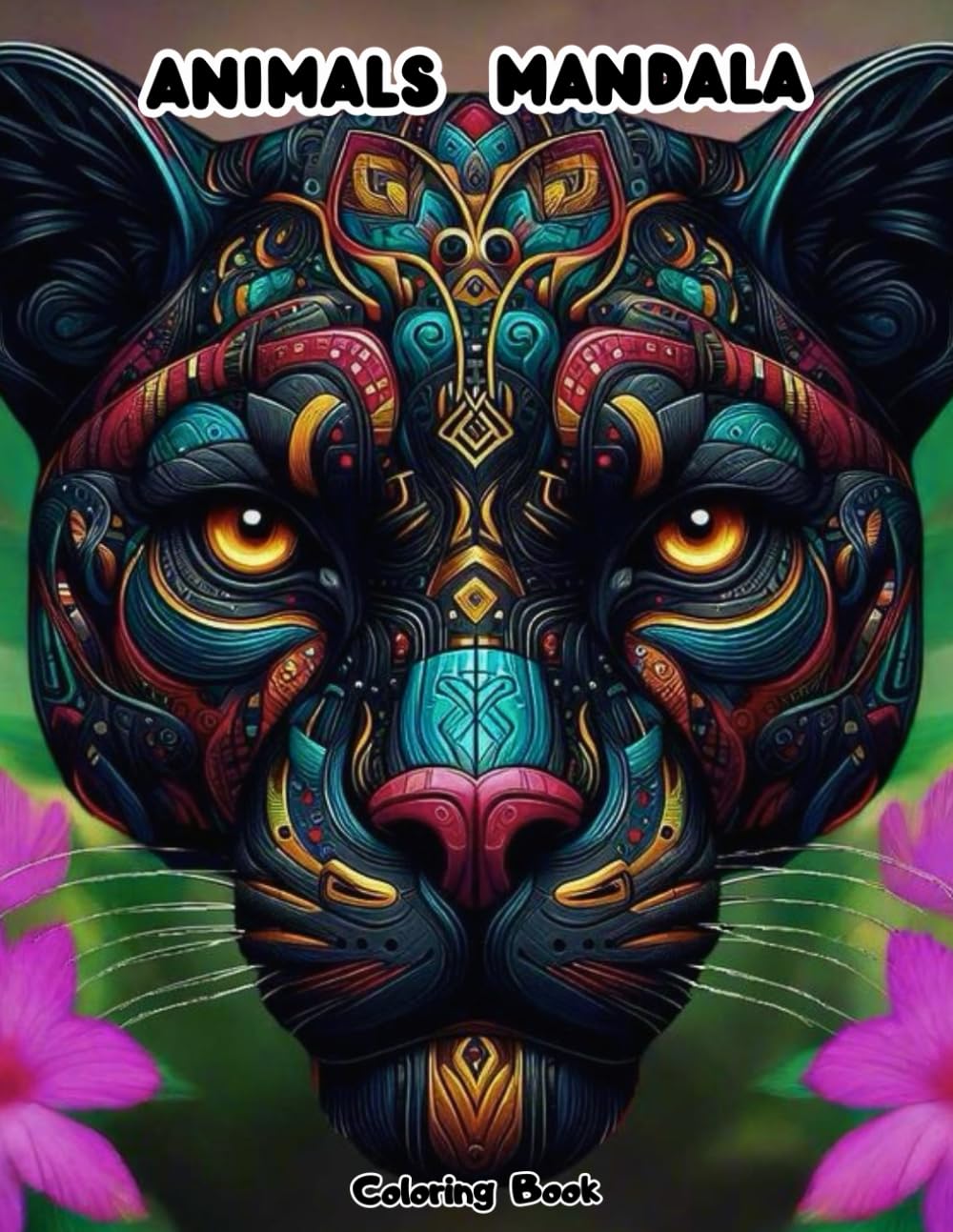 Adult Mandala Coloring Book: Detailed Animals with Anti-Anxiety Geometric Patterns