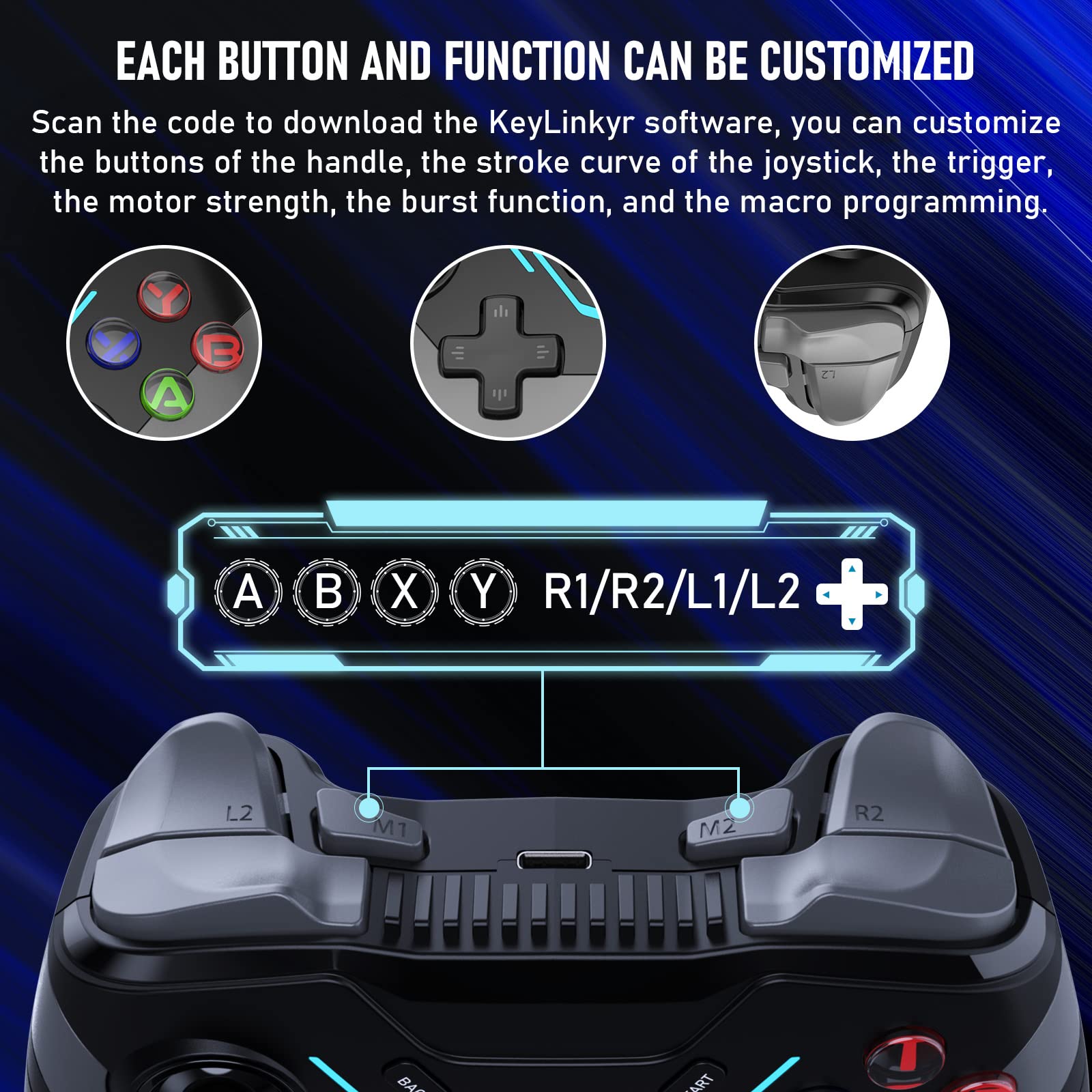 Controladores inalámbricos Pro para interruptor/interruptor OLED/Switch Lite/IOS/Android/Windows, eje giroscópico, Turbo ajustable y vibración