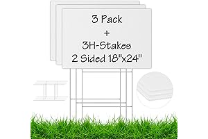 3 Pack - Blank Yard Signs 18x24