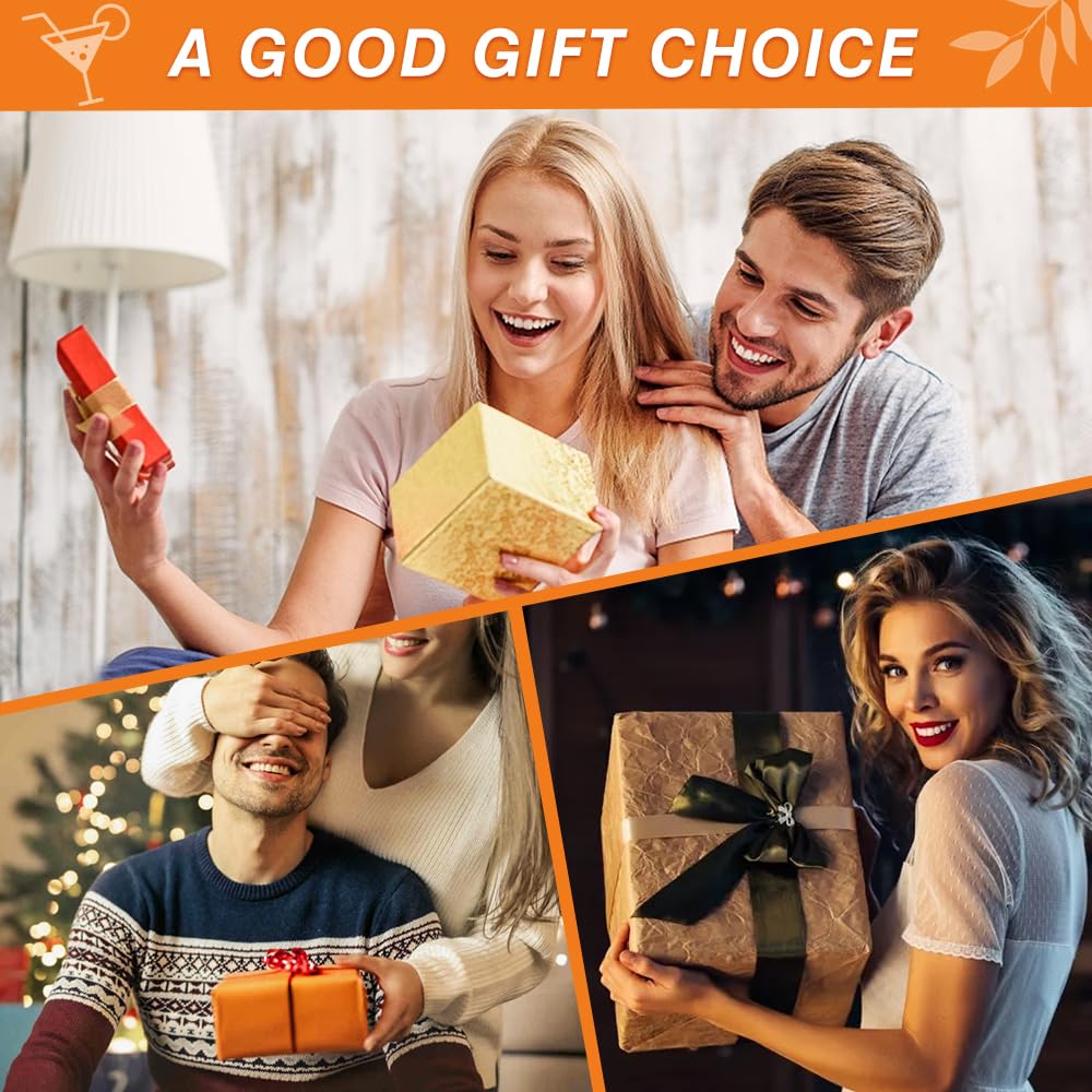 Aperol Aperol Spritz szklanka, zestaw prezentowy z 1 szklanką do koktajli i 1 sławką, prezent dla mężczyzn i kobiet