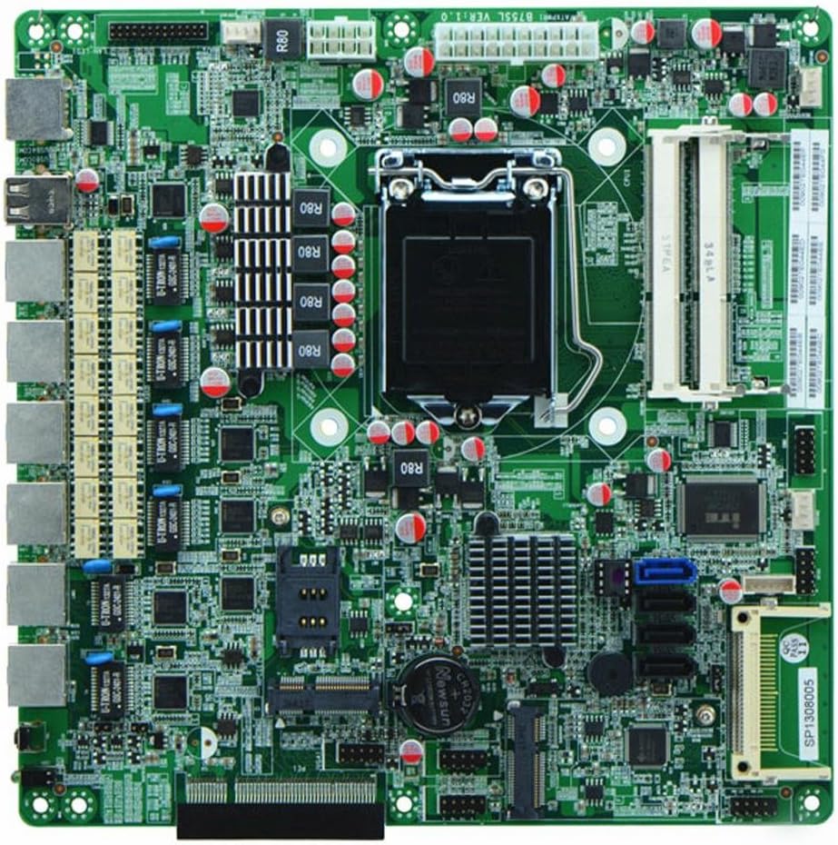 B75 Chipset LGA1155 Socket Firewall Motherboard 6 LAN Ports With BYPASS,Support I3 I5/I7 Processors