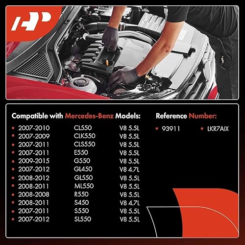 Miniatura 2 de A-Premium Bujías iridio platino compatibles con Mercedes-Benz CL550, CLK550, CLS550, E550, GL450, GL550, G550, ML550, S450, S550, SL550, R550, 4.7L