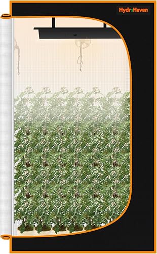 4x2 Grow Tent Kit (48"x24"x71") - Heavy-Duty 600D Diamond Mylar Lining, 98% Reflective, Viewing Window & Waterproof Floor Tray for Hydroponics Indoor Growing