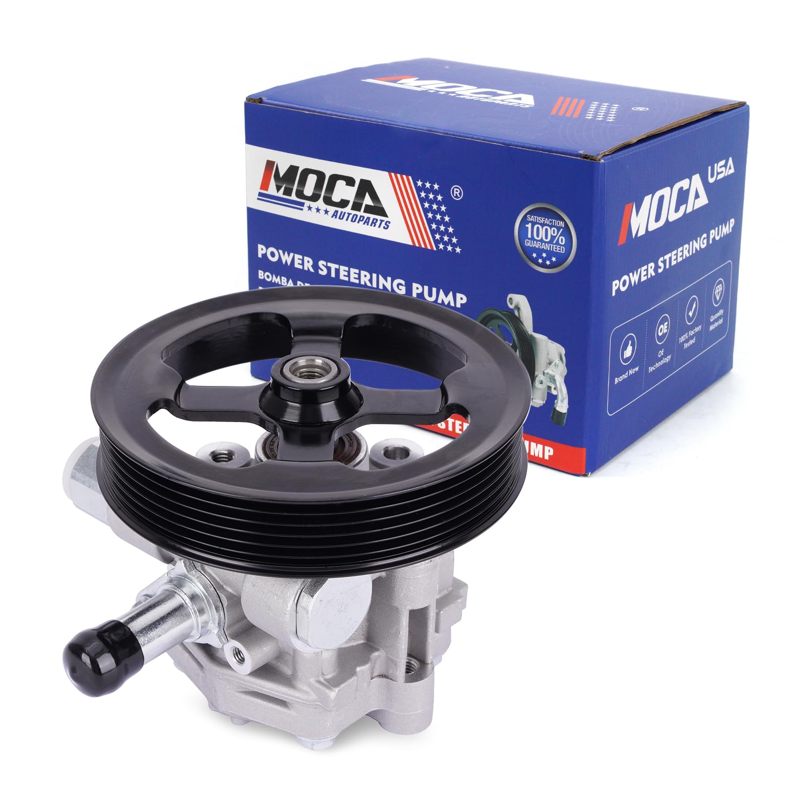 MOCA 20-2402 Power Steering Pump Fit 2008-2014 for Dodge Avenger 2.4L, 2008-2010 Avenger 2.0L, 2009-2020 Journey 2.4L, 2011-2014 for Chrysler 200 2.4L