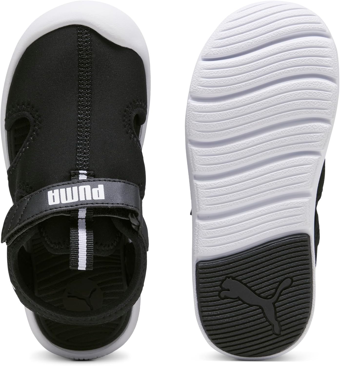 PUMA Kids' Fun Racer Hook and Loop Sandals