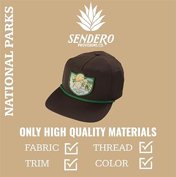 Sendero Provisions Co. Outdoor Adjustable Snapback Rope Hat with All