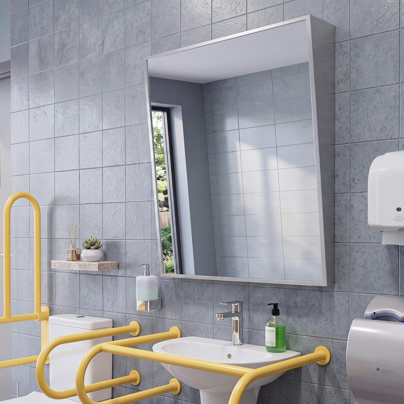 MorningRo Fixed Tilt Mirror 24" Width x 30" Height