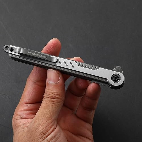 Miniatura 6 de Cuchillo de bolsillo de Damasco Cool Tanto Cuchillos para hombres Hecho a mano Cuchillo de bolsillo plegable de Damasco, pequeño EDC Slim Gentleman