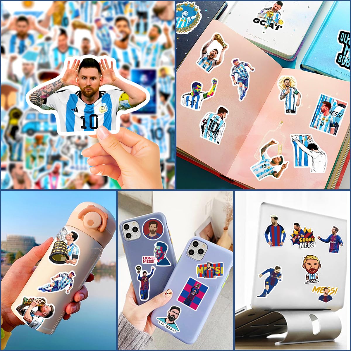 Sports Gift Stickers For Kids 100-Pack Football Team & World Cup ...